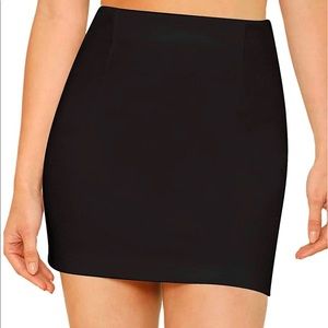 COPY - black mini pencil skirt